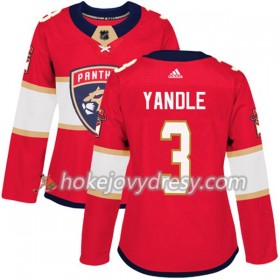 Dámské Hokejový Dres Florida Panthers Keith Yandle 3 Červená 2017-2018 Adidas Authentic